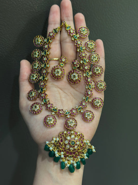 2 in 1 Jadau Necklace