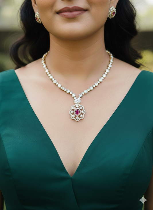 Polki Pendant Necklace