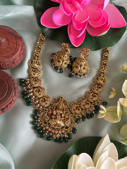 Nakshi Premium Necklace (Green)