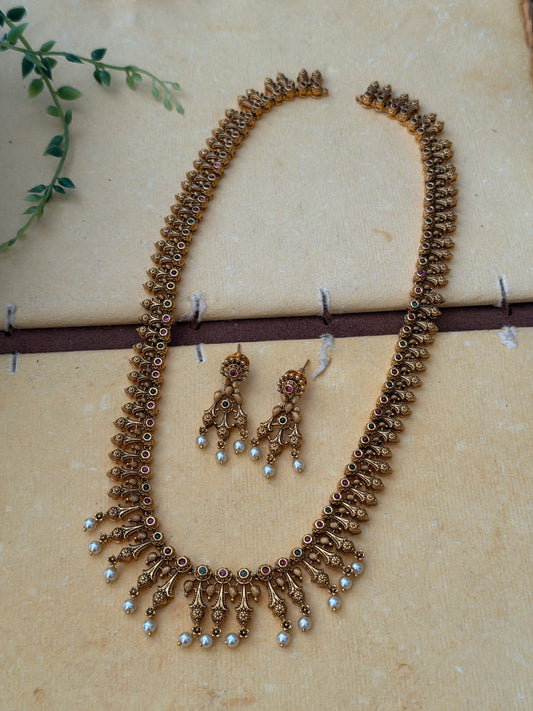 Shantini Antique Gold Thin Haaram