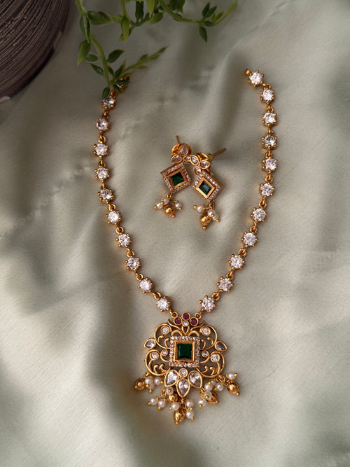 Ritu Diamond x Kempu Necklace