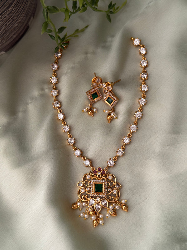 Ritu Diamond x Kempu Necklace