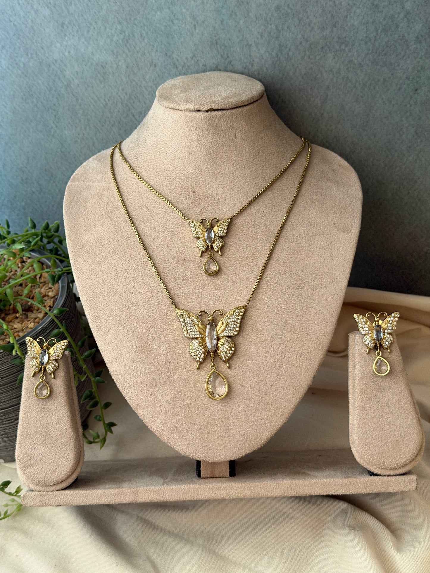 Papillion Dual Layer Necklace