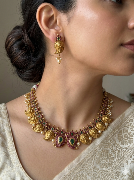 Vintage Vasuki Mango Necklace