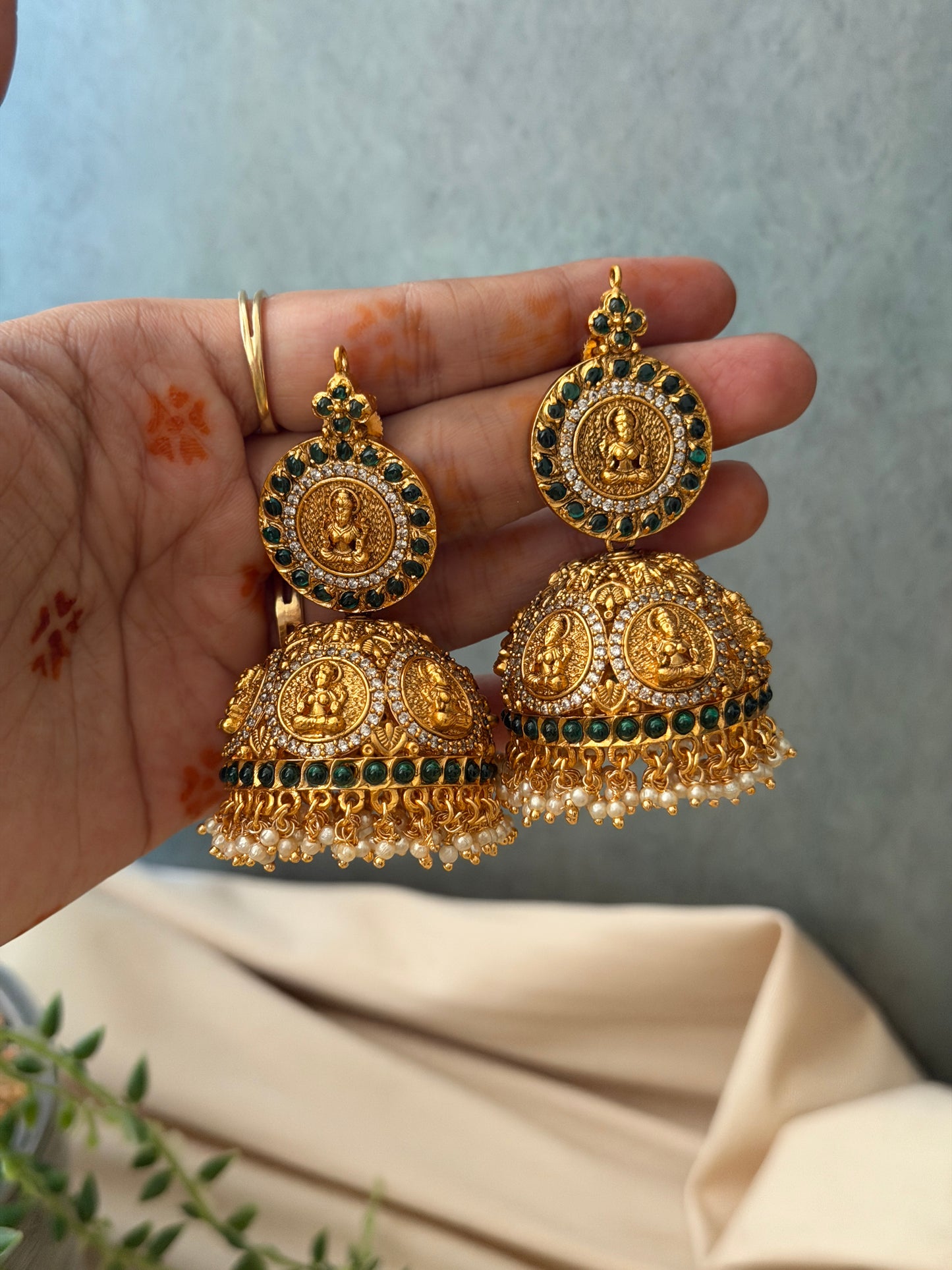 Kemp AD Kaashu Bridal Jhumkas