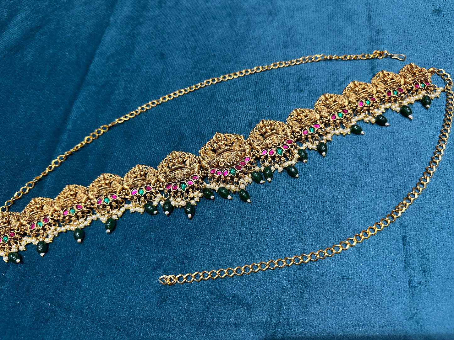 Premium Lakshmi Jadau Hipchain