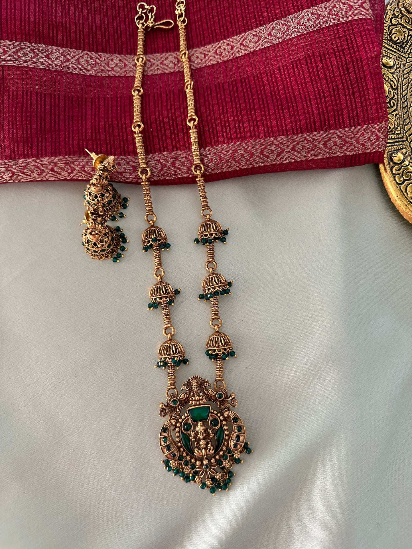 Baby jhumka pearl chain