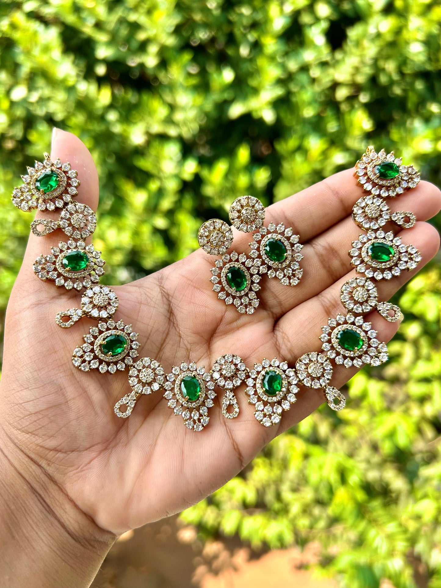 Esme Emerald Choker set