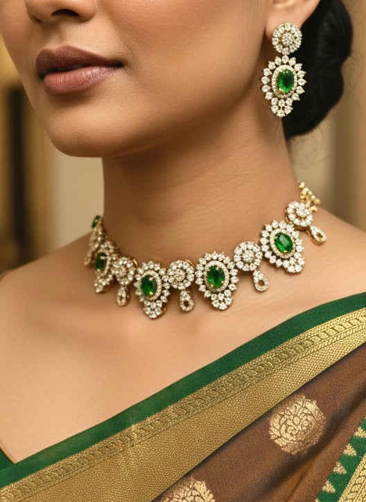 Esme Emerald Choker set