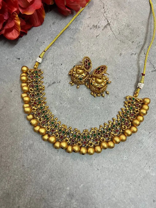 Antique Ghungroo Necklace set