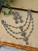 3 layer Polki Stone Necklace