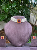 Square Pendant Pearl Choker
