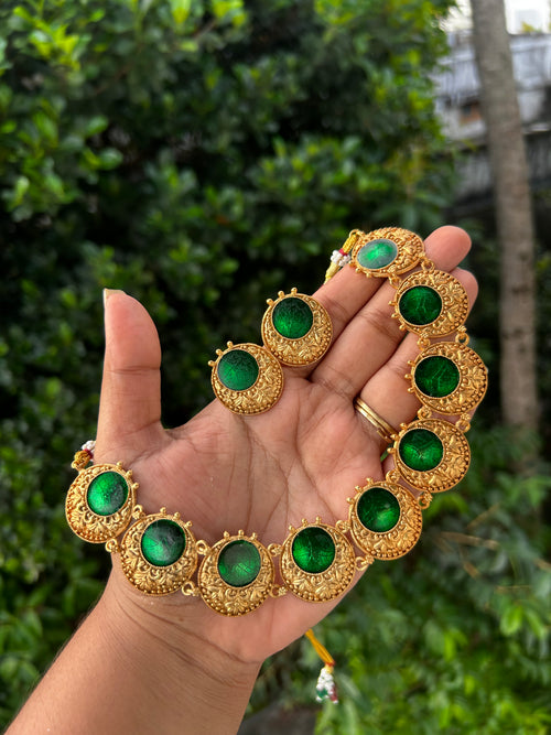 Vayoora Enamel Necklace