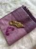 Onion Pink Tissue Silk Saree