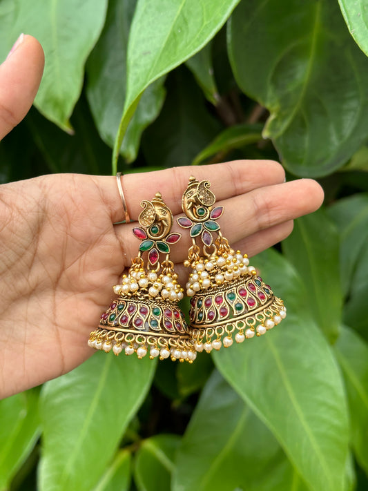 Sumukha Antique Bridal Jhumkas