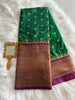 Emerald Green Semi Kanchivaram Pattu