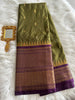 Mehendi Green Semi Kanchivaram Pattu