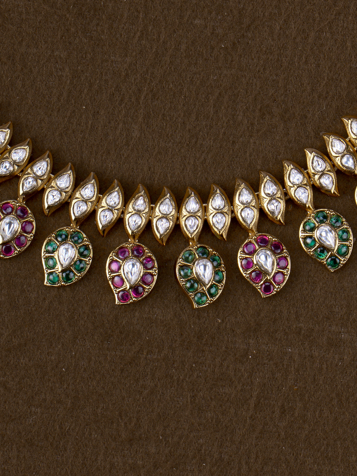 Mayuri Polki Mango Necklace Set