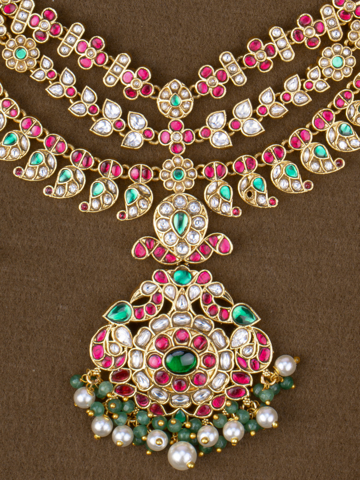 3 Layer Heritage Jadau Necklace