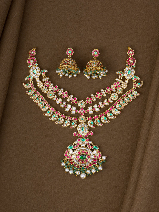 3 Layer Heritage Jadau Necklace