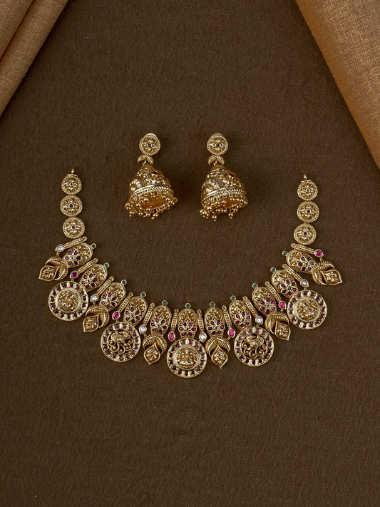 Surya Lakshmi Kasu Necklace Set