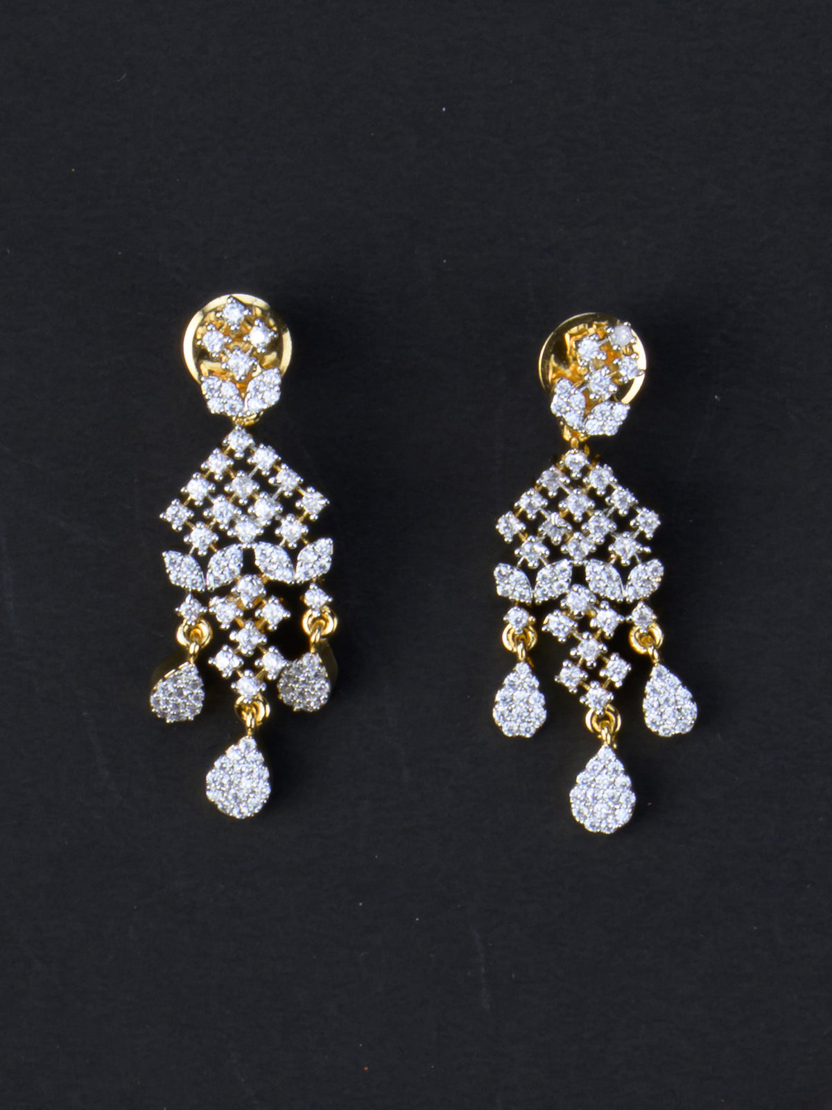 Neeharika AD Necklace Set - earrings
