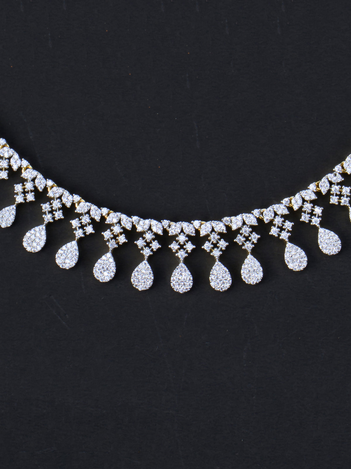 Neeharika AD Necklace Set - necklace close-up