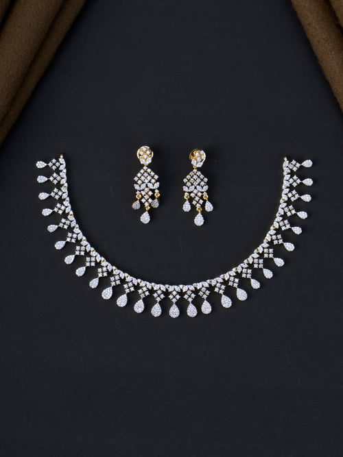 Neeharika AD Necklace Set