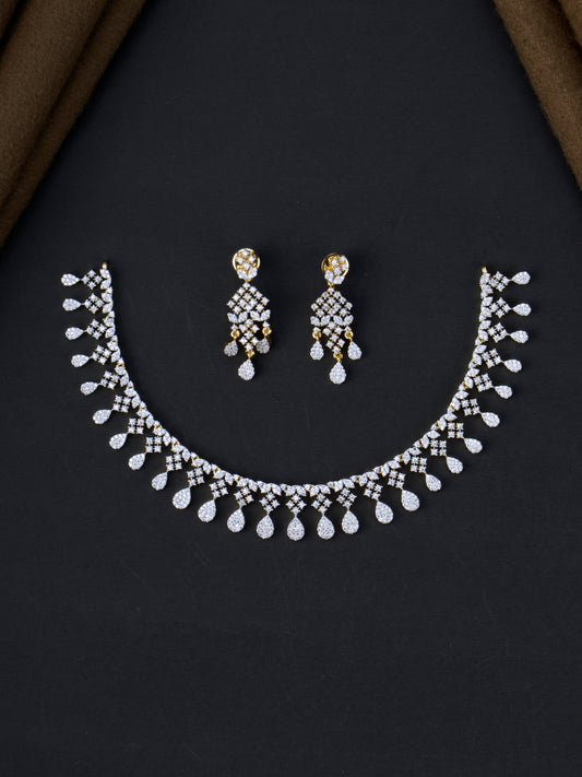 Neeharika AD Necklace Set