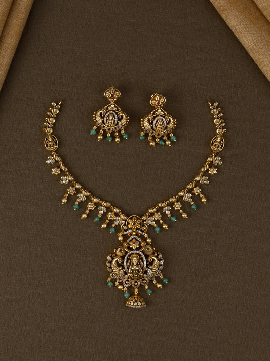 Saubhagya Lakshmi Temple Necklace Set