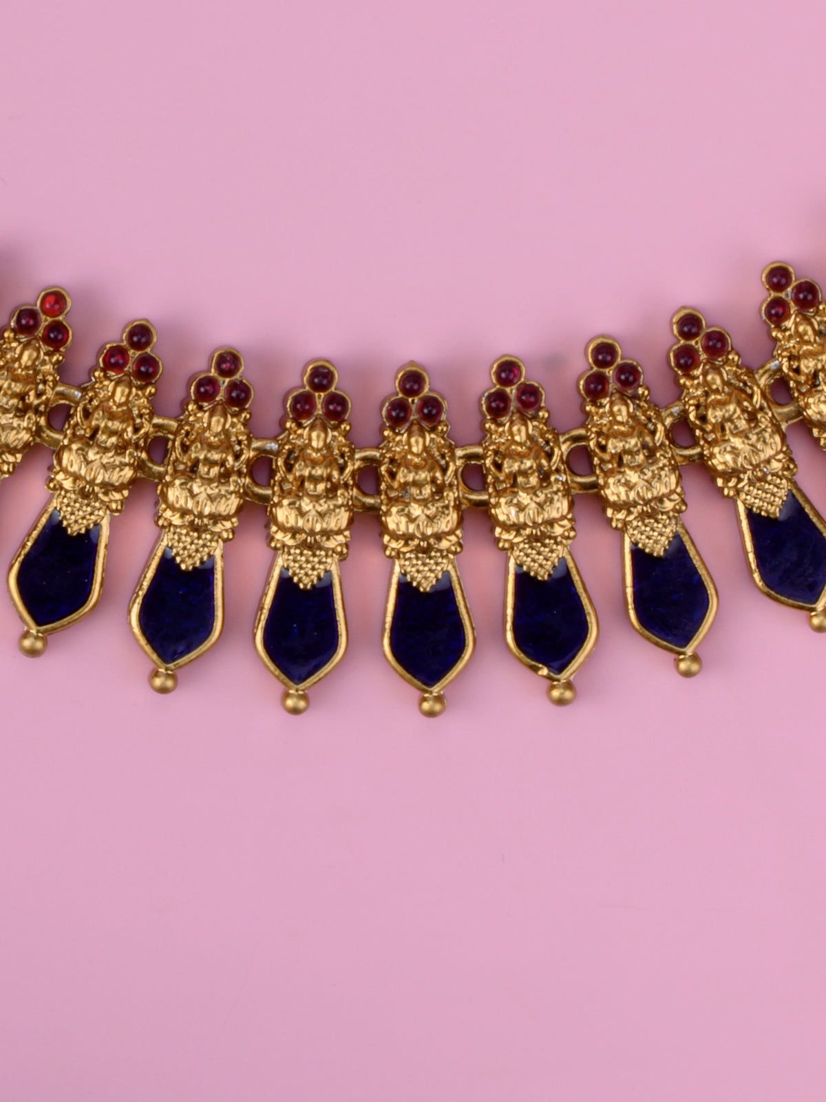 Budgeted Enamel Palakka Necklace