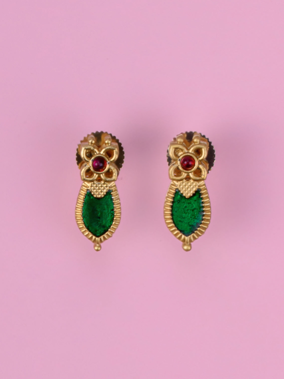 Budgeted Enamel Palakka Necklace