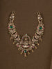 1Gm Gold Bead & Green Bead Necklace