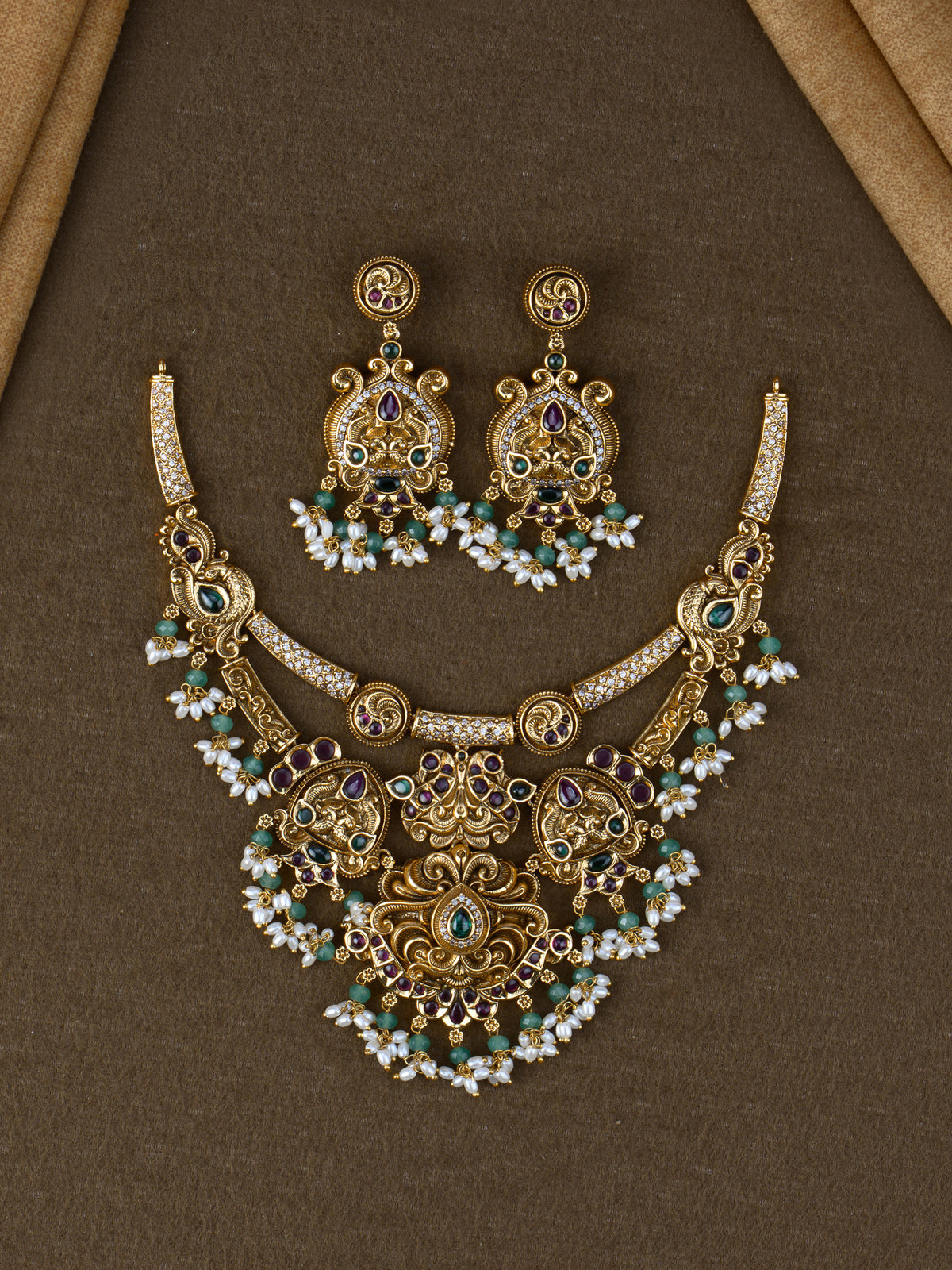 Vaijayanti Lakshmi Necklace Set