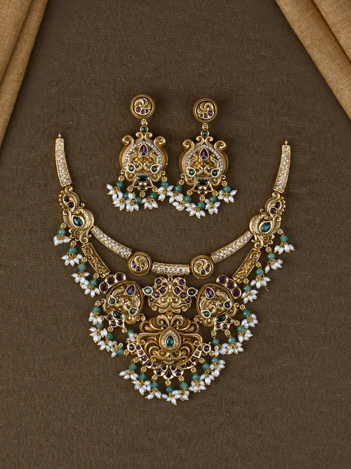 Vaijayanti Lakshmi Necklace Set