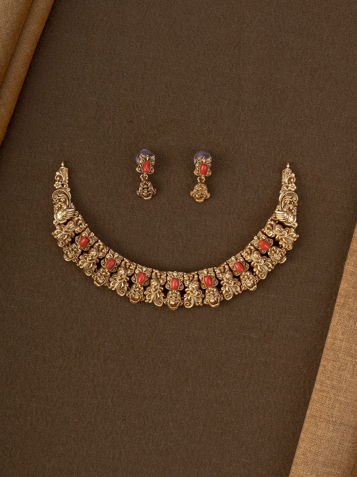 Vamsha Coral x Antique Necklace(Budgeted)