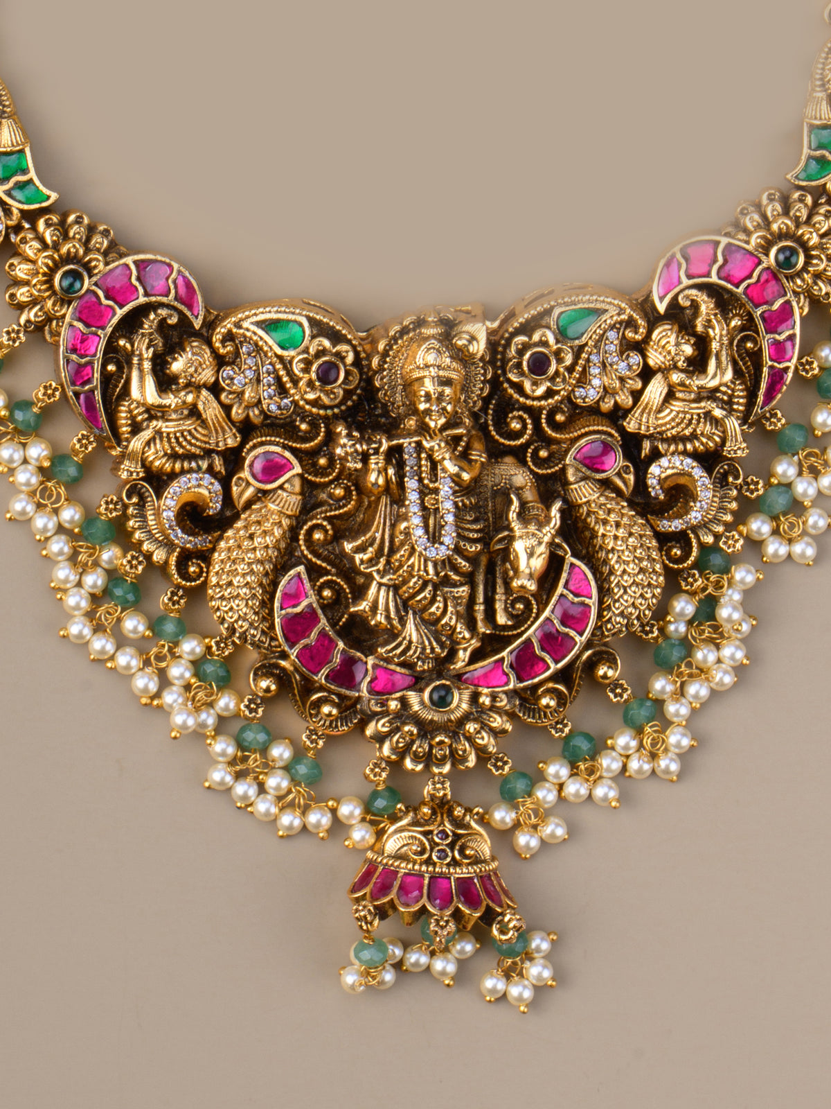Muralidhara Jadau Antique Necklace