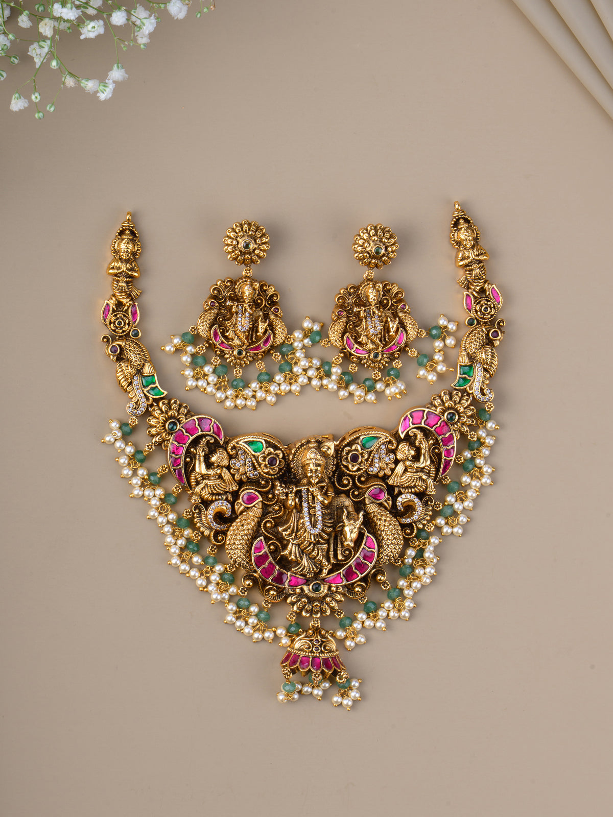 Muralidhara Jadau Antique Necklace