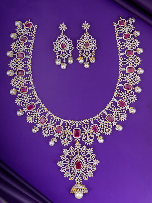 Yaleena Diamond Haaram set
