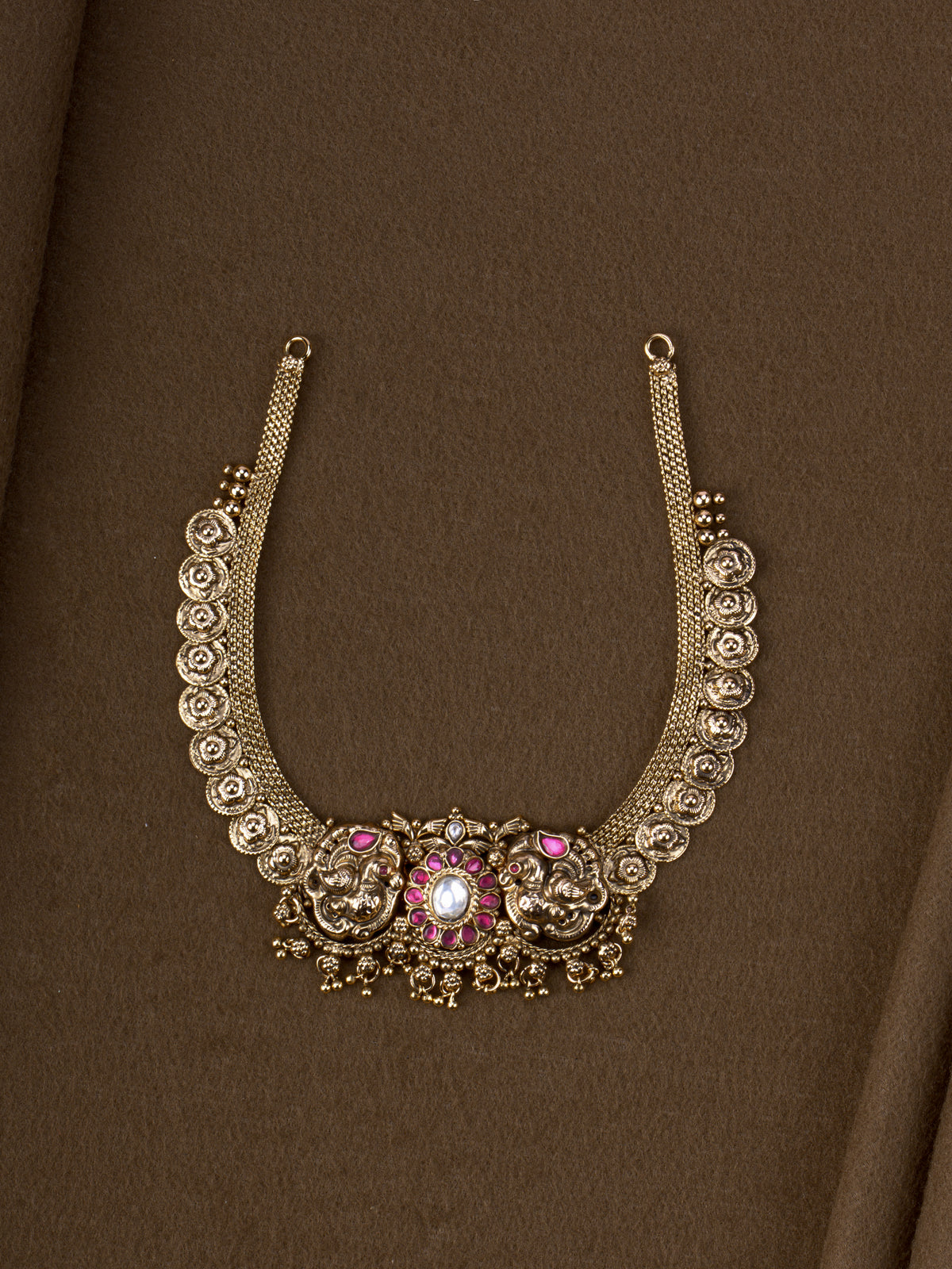 1Gm Gold Plated Mayura Necklace