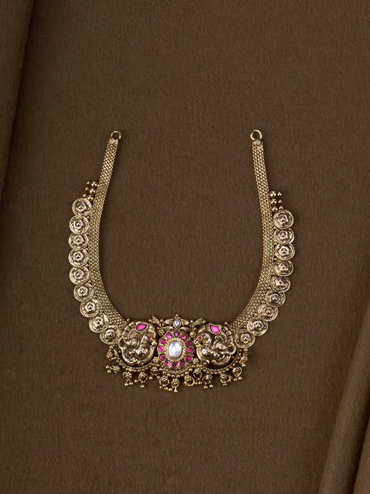 1Gm Gold Plated Mayura Necklace