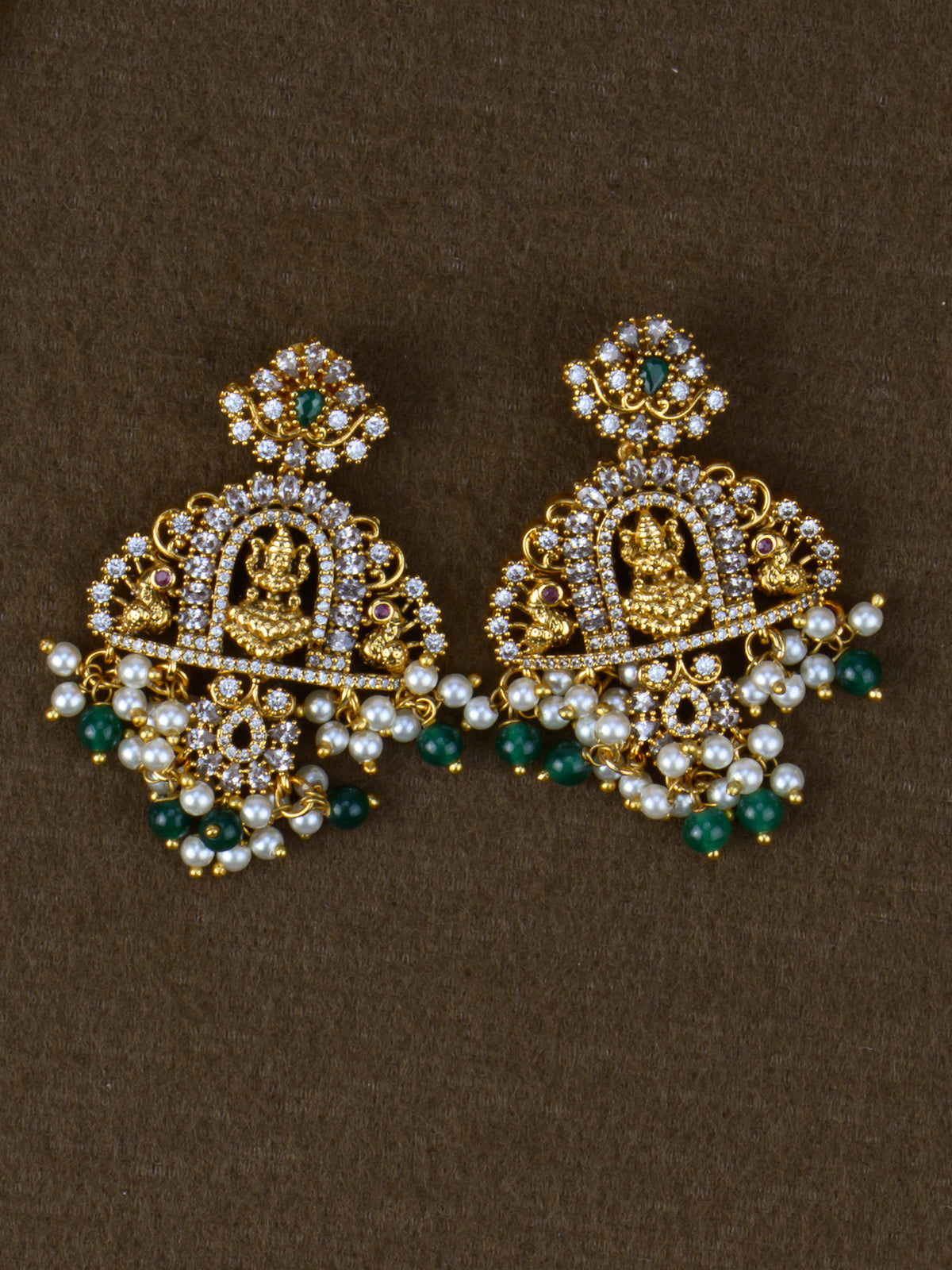 Ratnamala Lakshmi Haaram - earrings