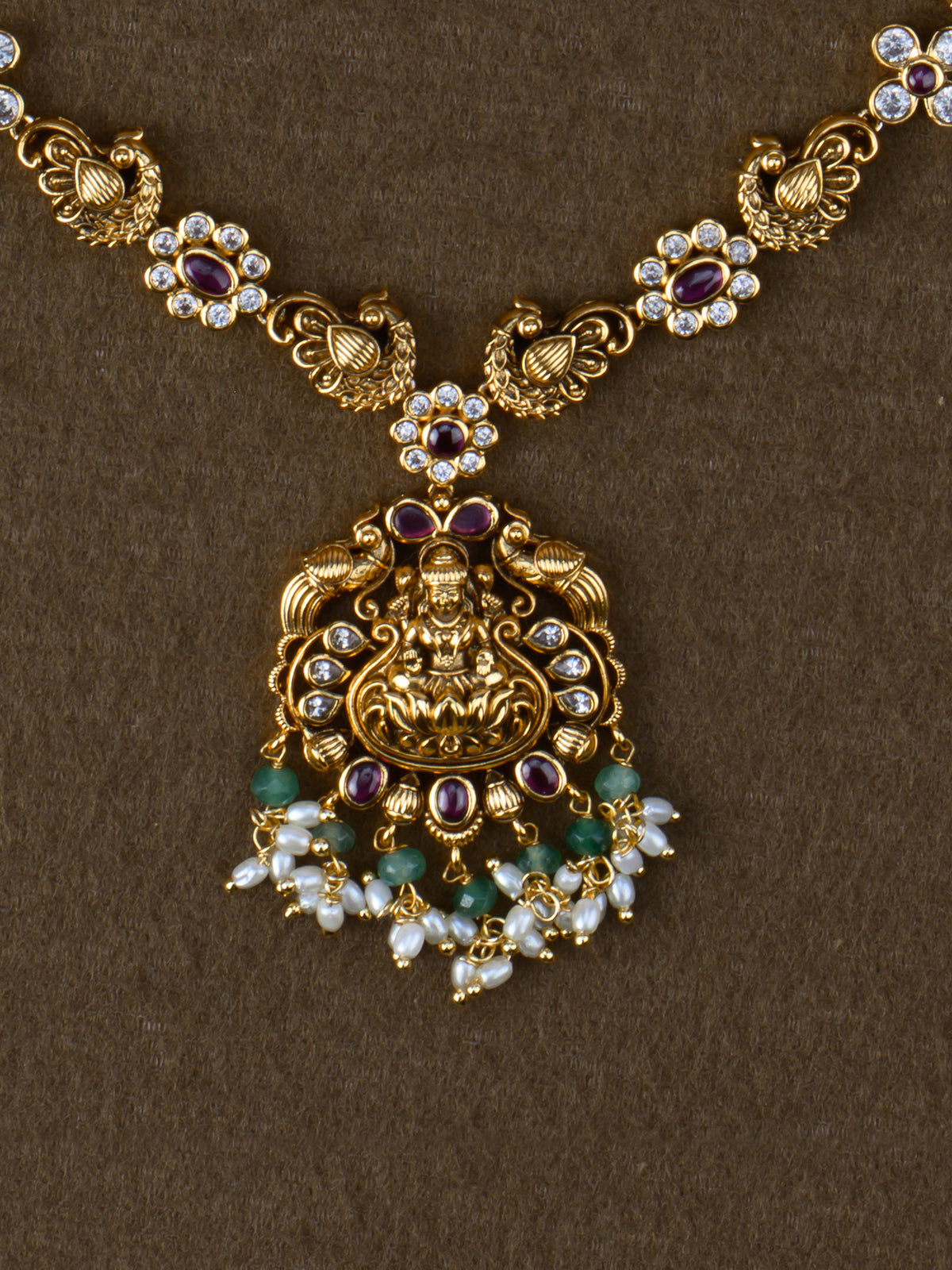 Hamsini Lakshmi Thin Haaram - pendant close-up