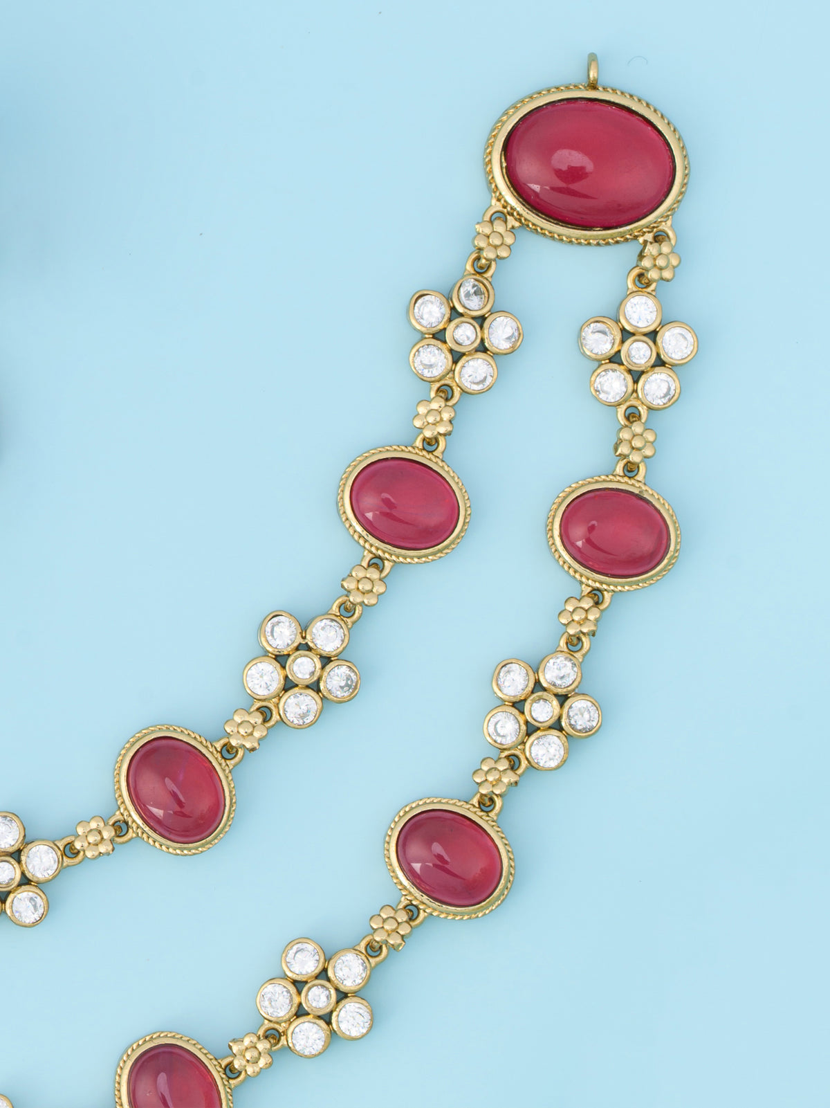 Red Raindrop Dual Necklace