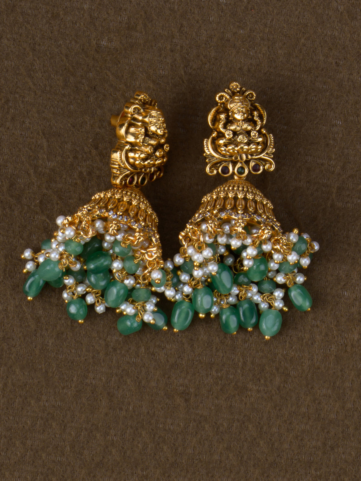 Vaishnavi Lakshmi Necklace Set - matching jhumkas