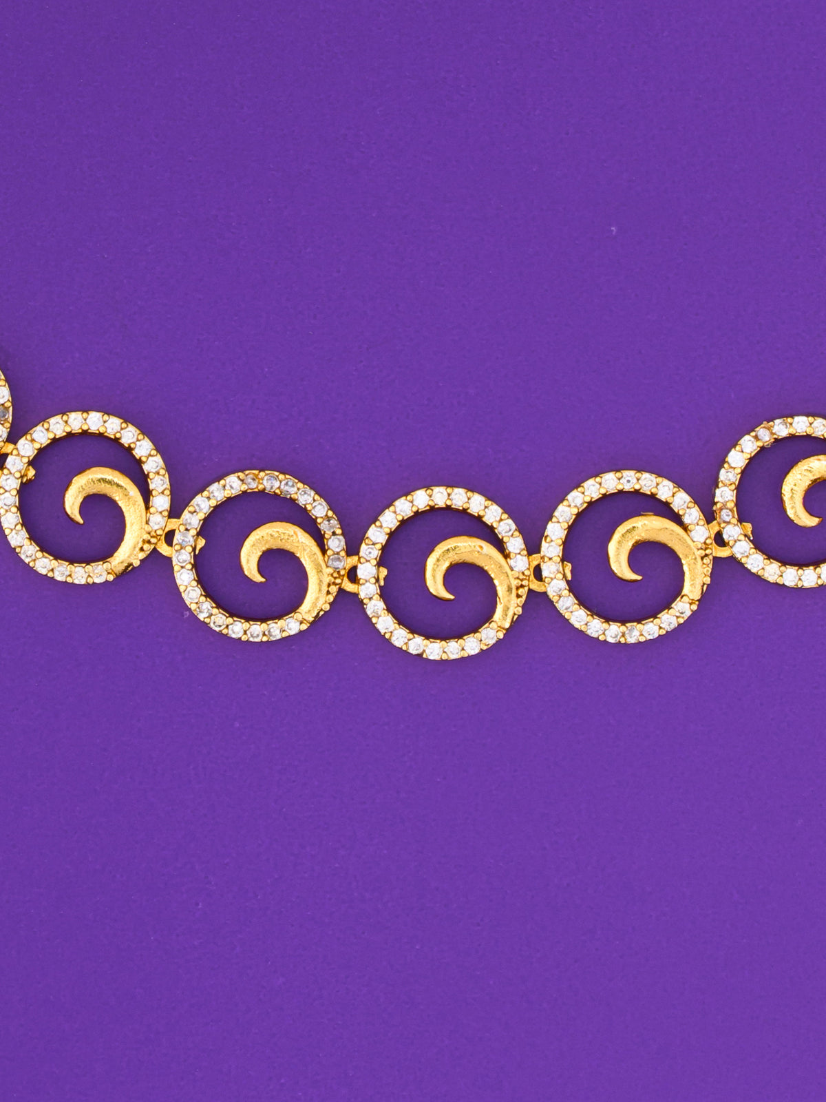 Spiral Diamond Necklace