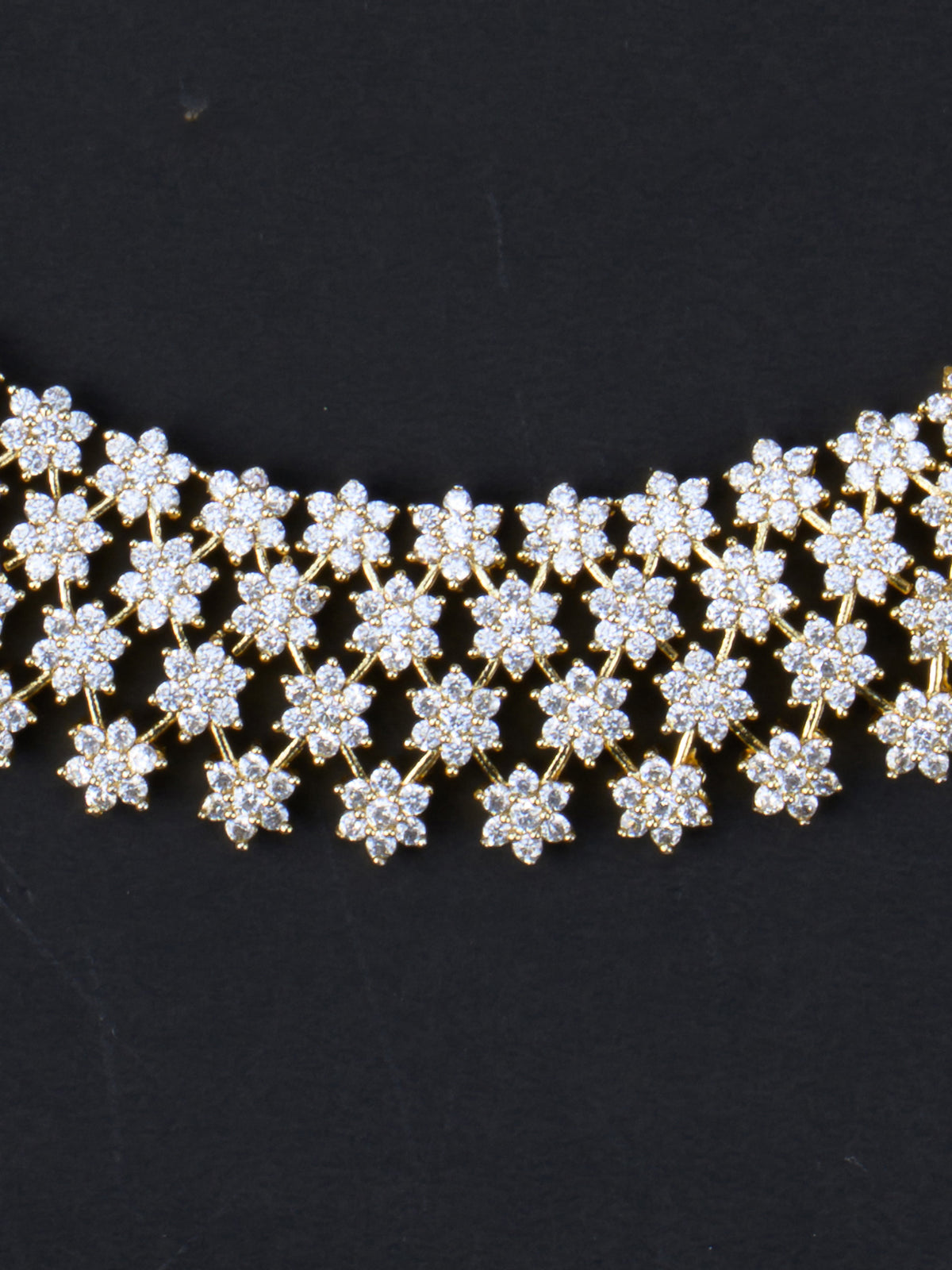 Poovani AD Necklace Set - necklace close-up