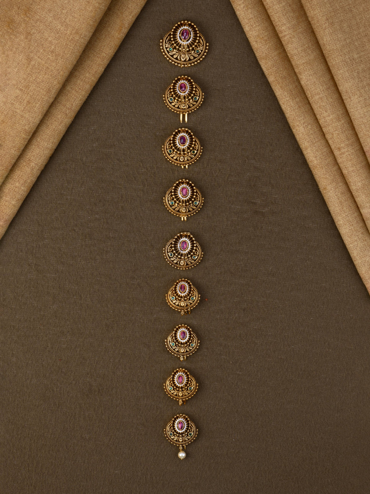 Chandrika Antique Jada Billa - Multi