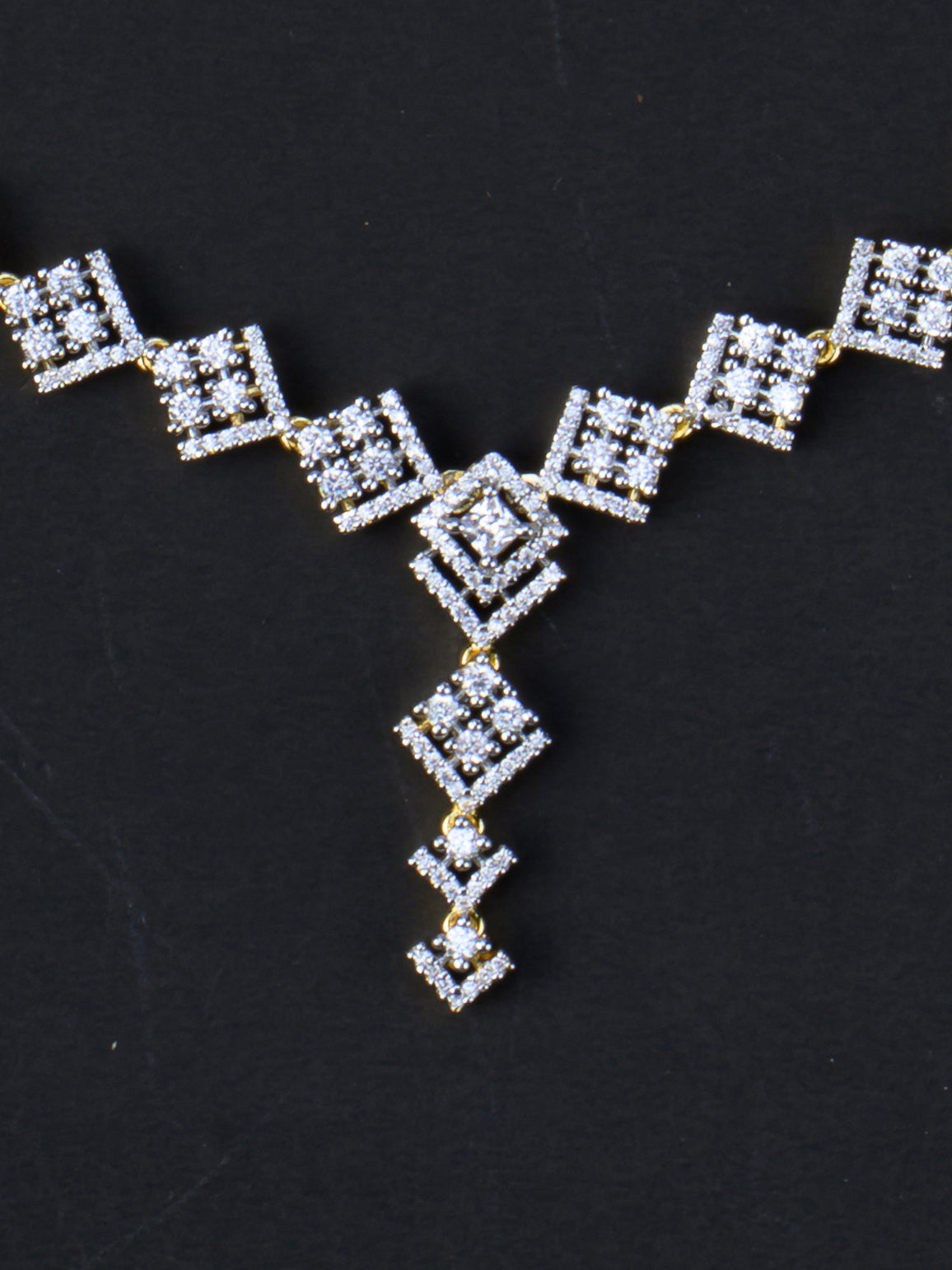 Chaturya AD Necklace Set - necklace close-up