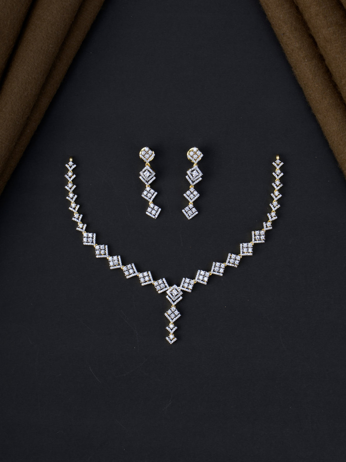 Chaturya AD Necklace Set - full set